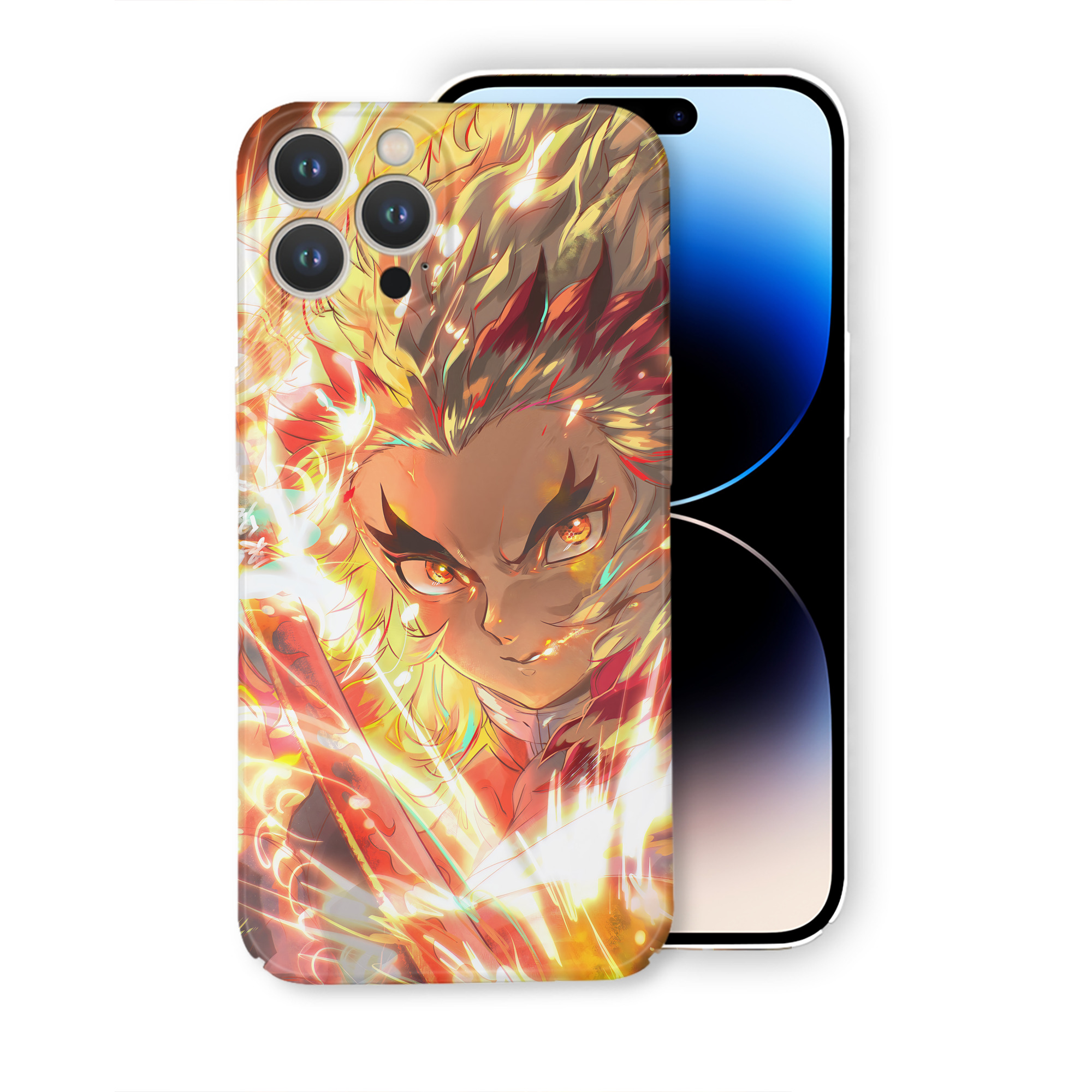 （画像用） 炎柱-煉󠄁獄 杏寿郎／れんごく きょうじゅろう Rengoku Kyoujurou 【iPhone 14シリーズ対応】ハードケース